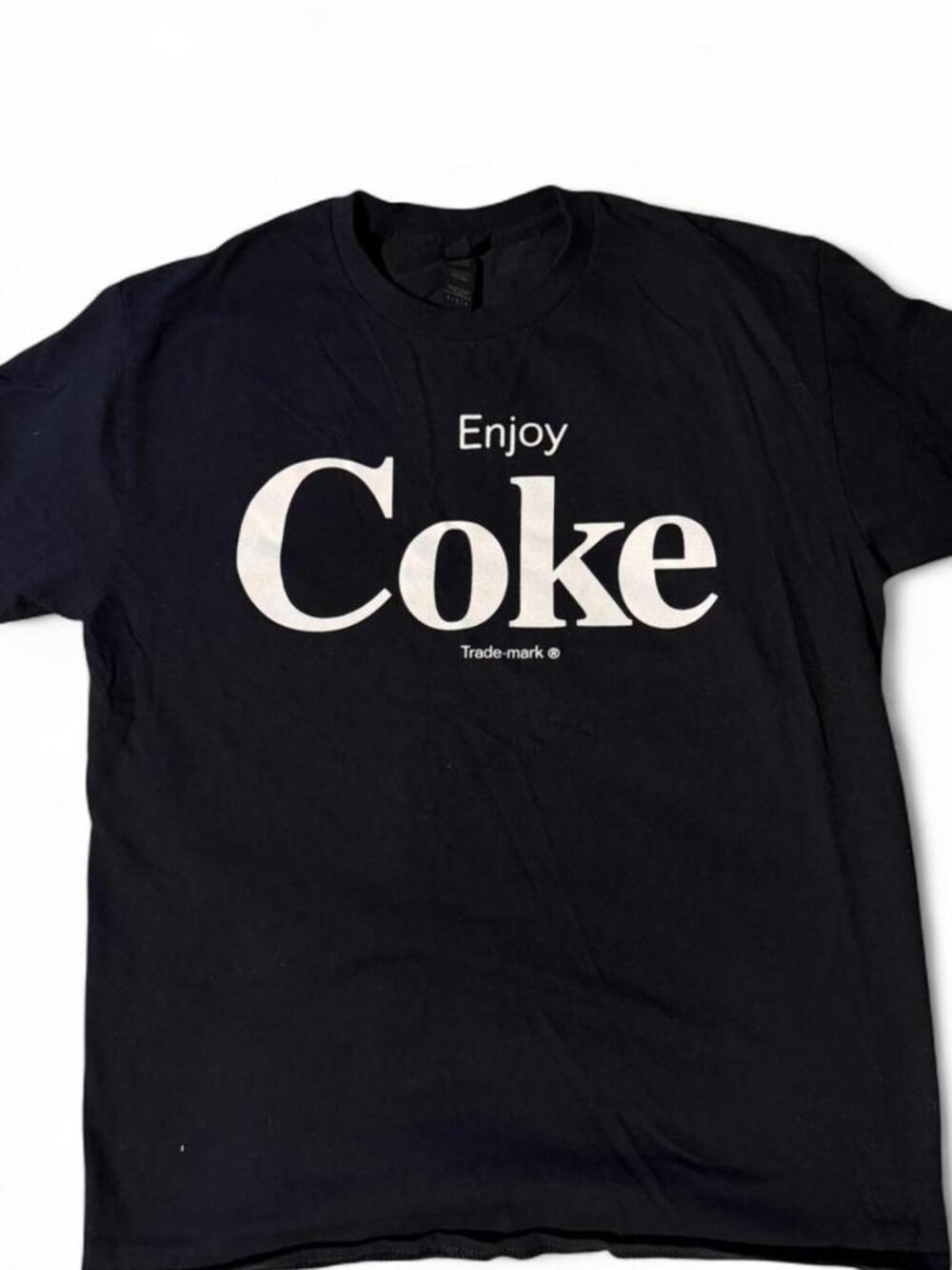 Enjoy Coke Coca-Cola Graphic T-Shirt Black Short Sleeve Men’s Size Medium M